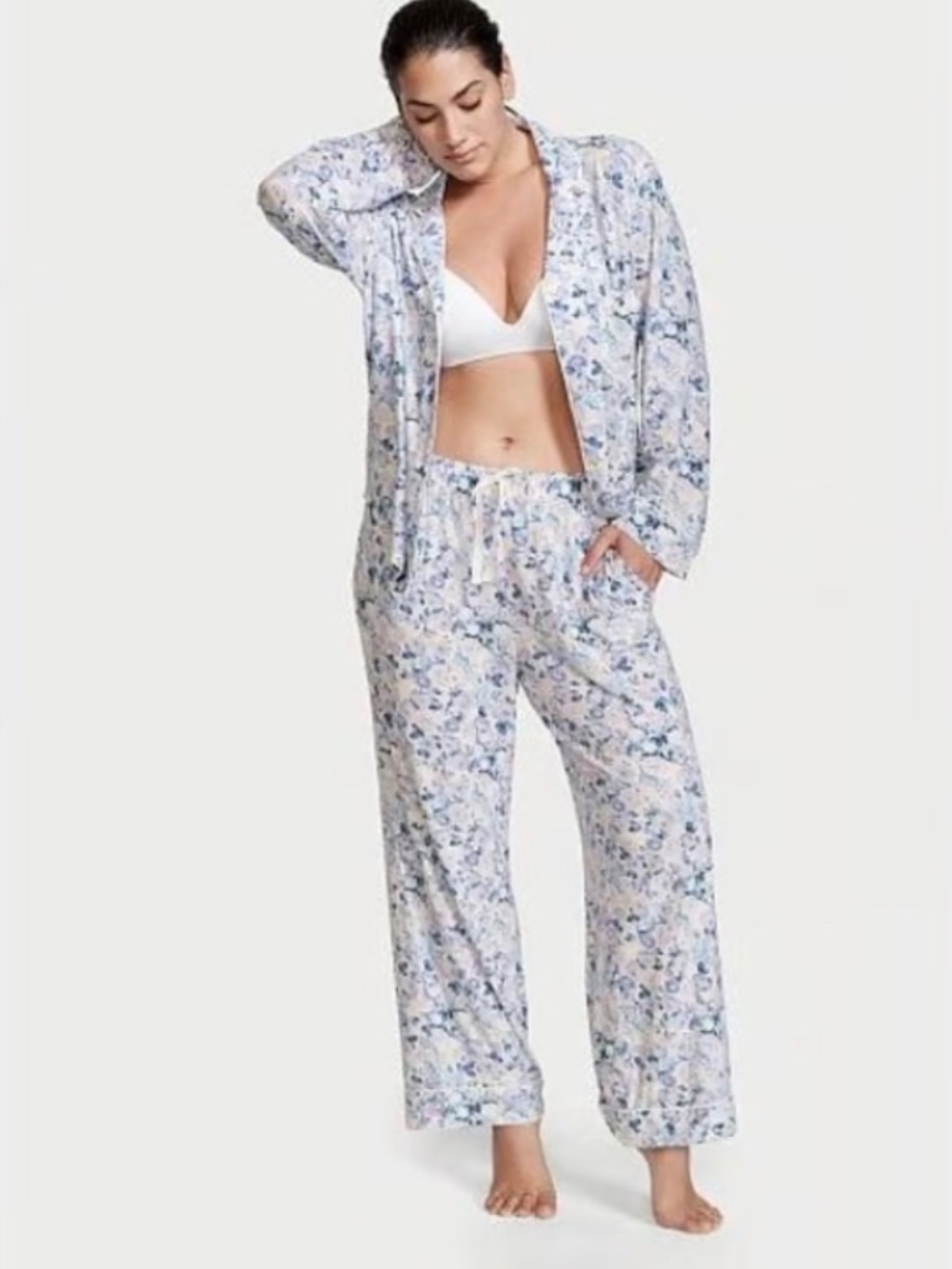 Victoria's Secret Floral SoSoft Modal 2-Piece Pajama Set Size Small